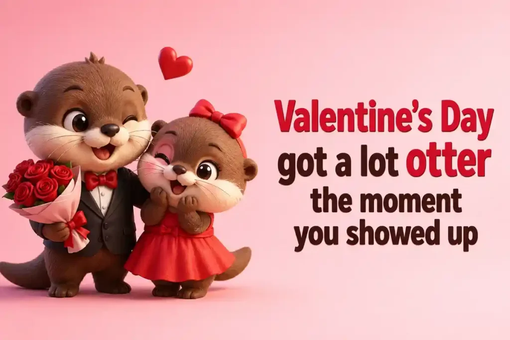 Otter Puns For Valentine Messages